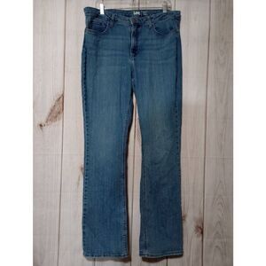 Lee Jeans Ladies 16? Bootcut Mid‎ Rise Size Tag Missing read measurements